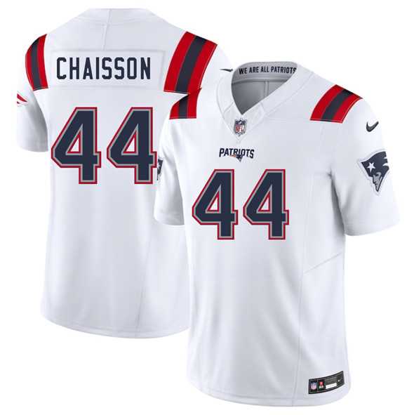 Men & Women & Youth New England Patriots #44 KLavon Chaisson White 2025 F.U.S.E. Vapor Limited Stitched Jersey